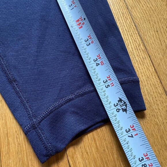 Patagonia Size M Blue Capilene Pull On Midweight Bottoms Baselayer Pants - Picture 6 of 13